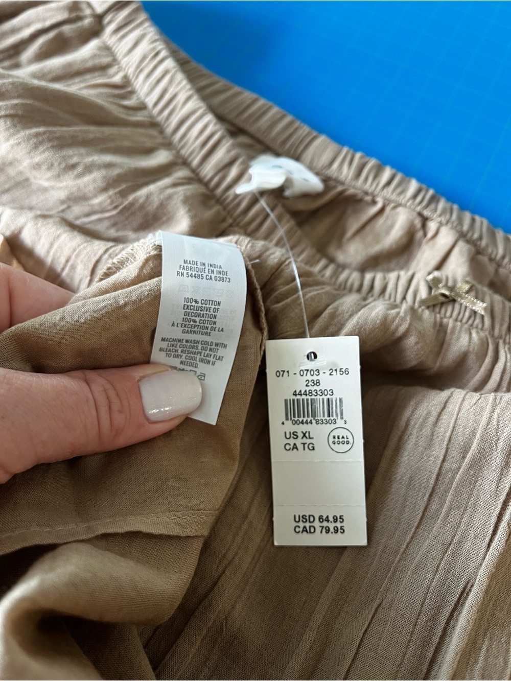 NWT Aerie Real Good Tiered Ruffle Midi Skirt XL Beige Tan 100% Cotton Boho - Picture 6 of 16